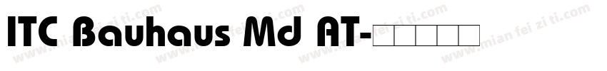 ITC Bauhaus Md AT字体转换